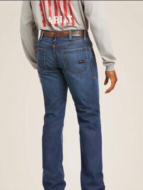 Ariat Men's Boot Jeans in Blue Wash